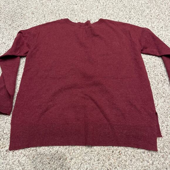 Sundance Laid Back Llama Sweater Sz S Burgundy Wool Blend Fall Casual Preppy - Picture 6 of 7